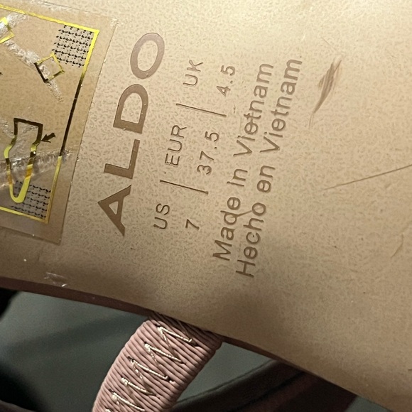 Aldo Karla nude sandal heels size 6 - Picture 7 of 7